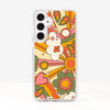 Vintage Retro 60s 70s Aesthetic Floral Pattern Pop Colours Phone Case