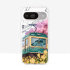 Japanese Scenic Cherry Blossom Train Phone Case