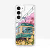 Japanese Scenic Cherry Blossom Train Phone Case